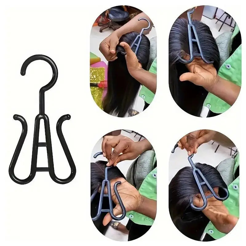 Wig Head Stands 10 Pcs Unisex-Adult Portable Multifunctional Hook Hangers For Easy Wig Drying Storage Display