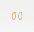 The Double Pavé Essential Huggie Hoop Earrings