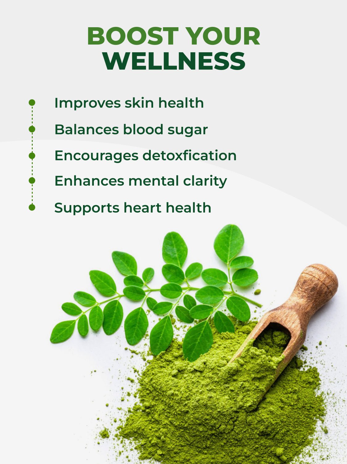 Moringa Powder Pura Vida 8oz (226g)