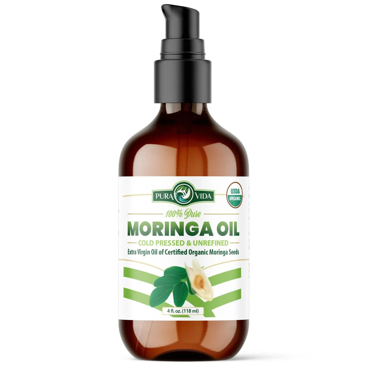 Organic Moringa Seed Oil Pura Vida 2oz/4oz