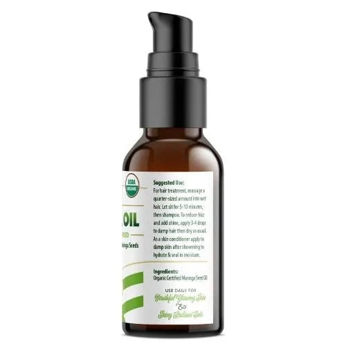 Organic Moringa Seed Oil Pura Vida 2oz/4oz