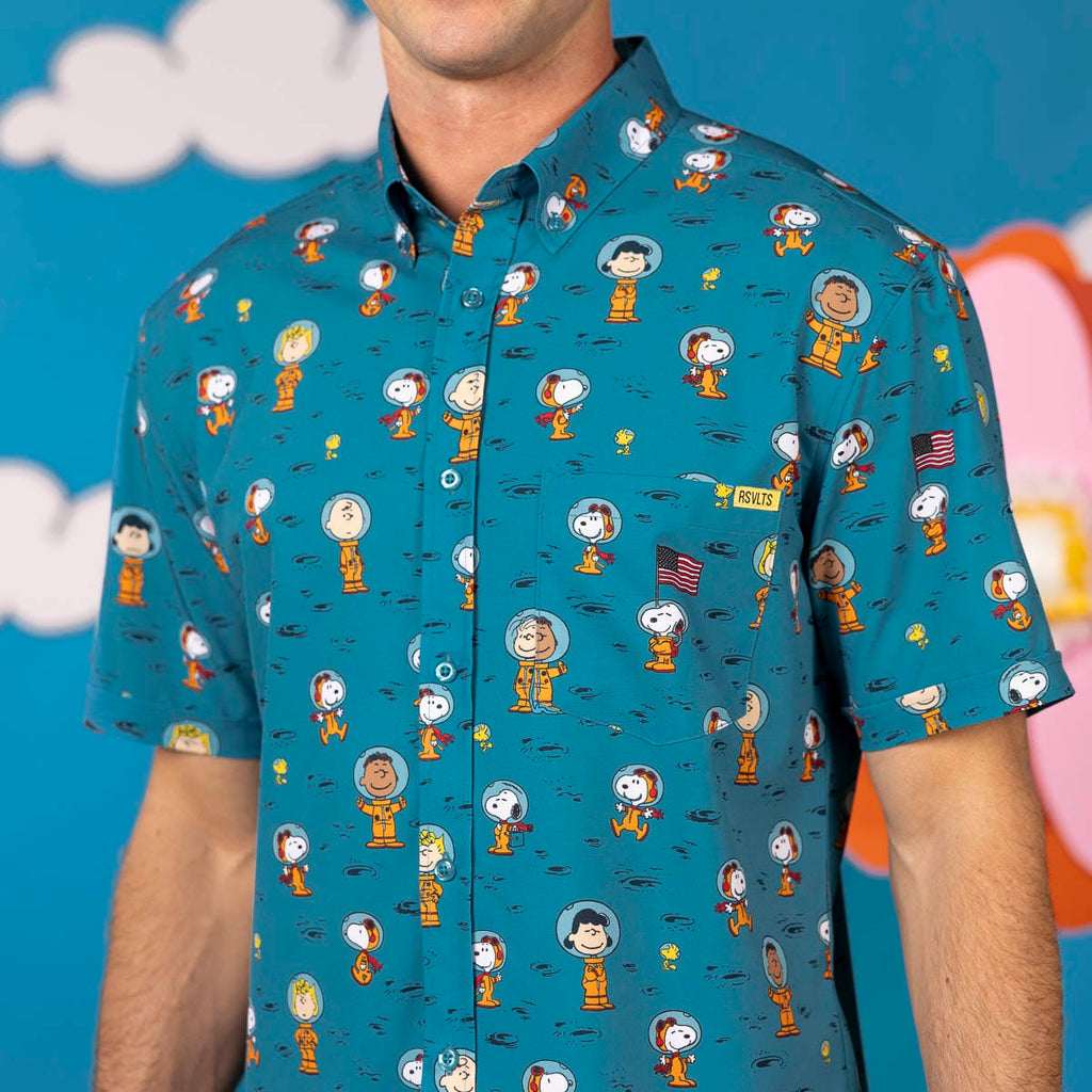 Peanuts "Astro 'Nuts" – KUNUFLEX Short Sleeve Shirt 