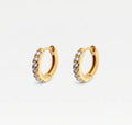 The Mini Pavé Huggie Earrings